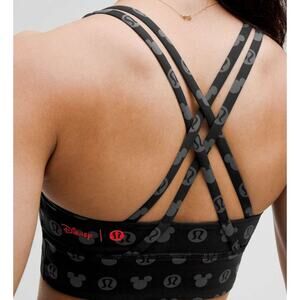6378 NWT Disney x Lululemon *Energy Longline Bra Medium Support, B–D Cups Sz 14